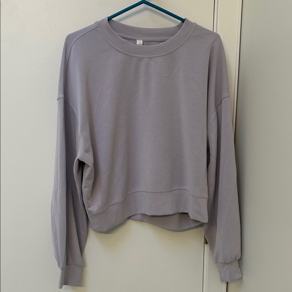 Lululemon Scuba Crewneck Lavender Sweatshirt